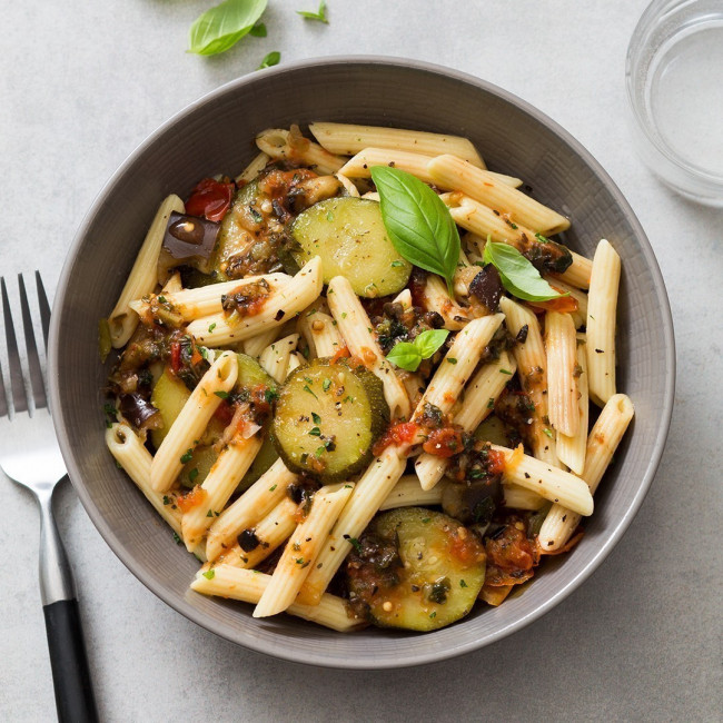 Pennoni aux légumes de provence et son coulis de tomate