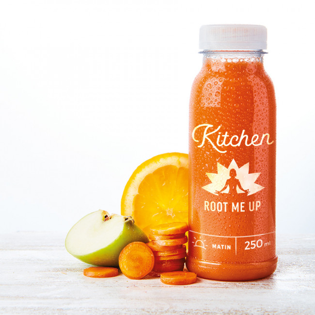 Jus détox ROOT ME UP - Orange, carotte, pomme, gingembre