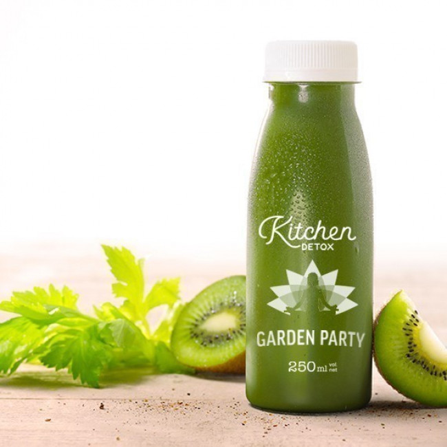Jus détox GARDEN PARTY - Concombre, kiwi, épinard, basilic et menthe