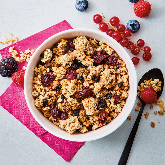 Muesli croustillant aux fruits rouges BIO