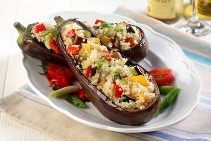 aubergines quinoa