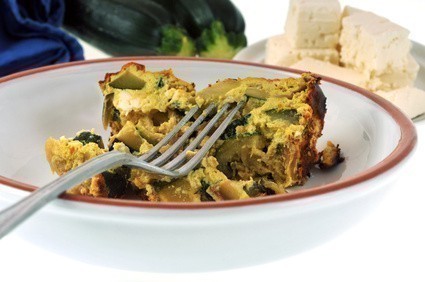 flan courgettes feta